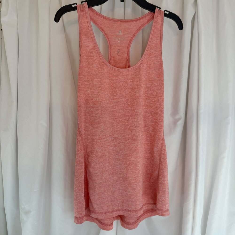 Icyzone Womens Racerback Tank Top M Coral Activewear Yoga Gym